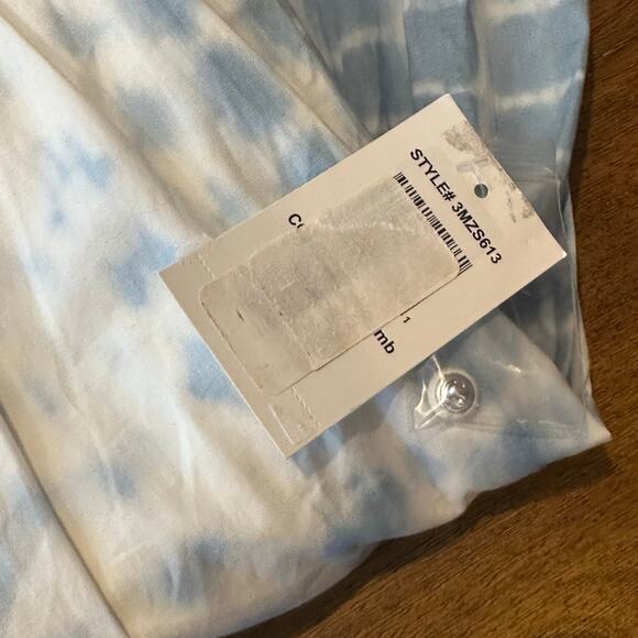 B Darlin Tie Dye Swing Dress - Blue White - Size 5-6 NWT Baby Doll Mini Dress - Picture 9 of 10